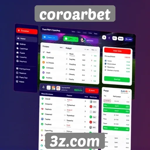 Interface do usuário do Coroarbet é intuitiva e acessível
