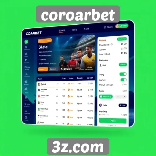 Explorando a interface do usuário no Coroarbet